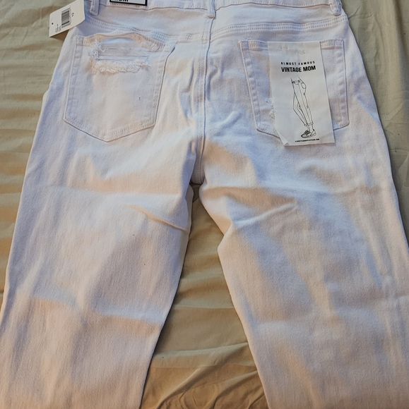 Almost Famous Juniors' High Rise Destructed Mom Jeans - Picture 2 of 4